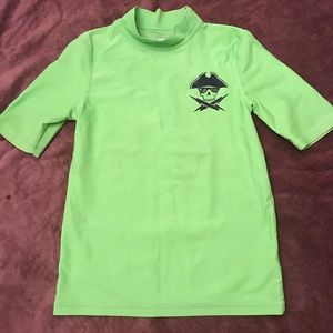 Boys Neon Green Rash Guard